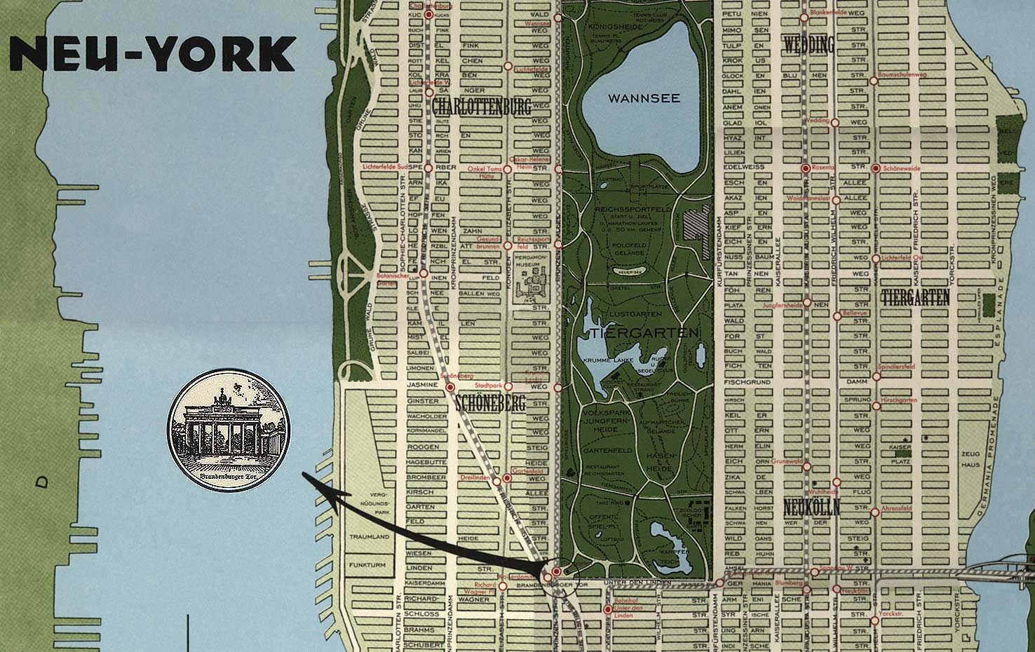 Map of Neu-York